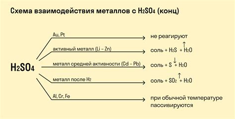 Взаимодействие серной кислоты с алюминием: образование реакционных продуктов