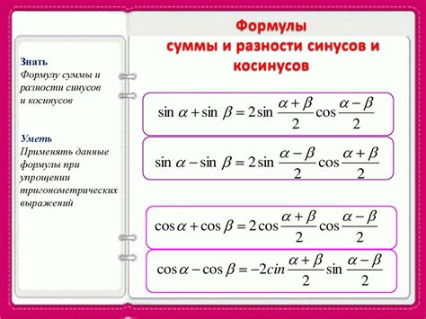 Основы формулы косинусов