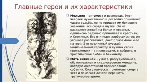 Откровения героев и их взгляды на происходящие события