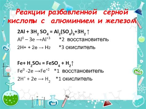 Практическое применение реакции серной кислоты с алюминием