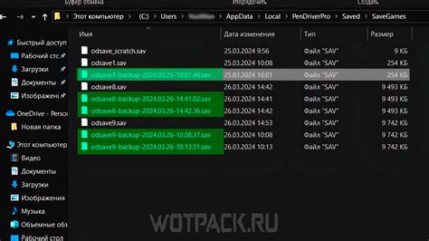 Путь к папке, где хранятся данные о прогрессе