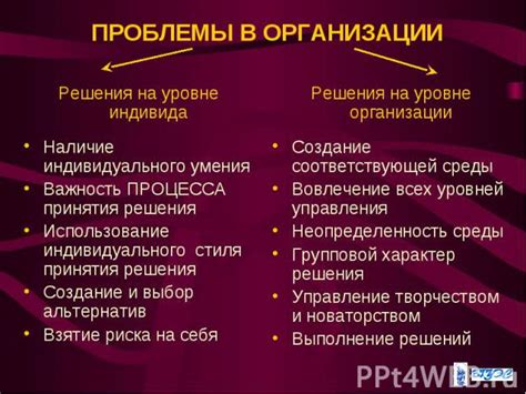 Важность принятия решения