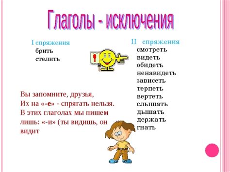 Исключения из правил русской грамматики