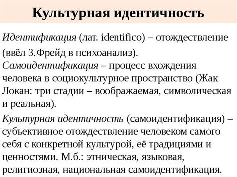 Культурная идентификация и сопротивление