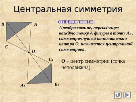 Методы определения центра симметрии