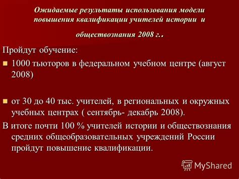 Ожидаемые результаты от использования левомекола
