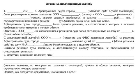 Основания для обращения в апелляционную инстанцию
