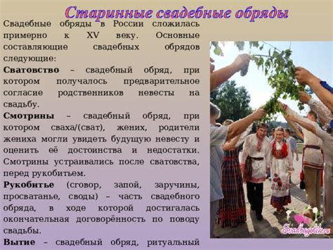 Основные этапы обряда