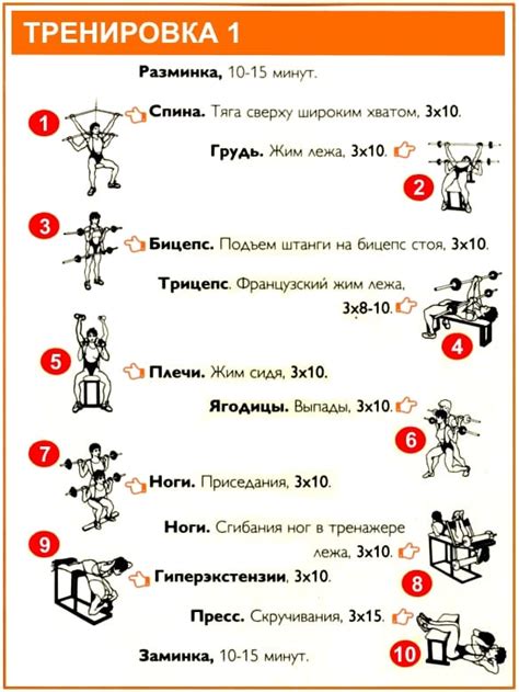 План тренировок