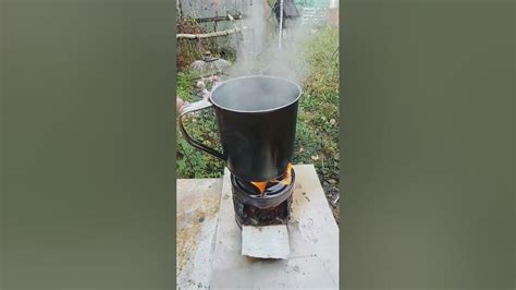 Подготовка железной кружки к приготовлению