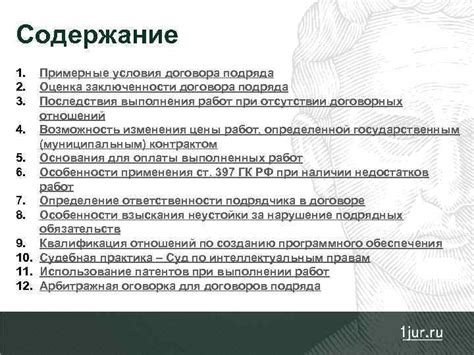 Последствия расторжения договора подряда и возможные споры