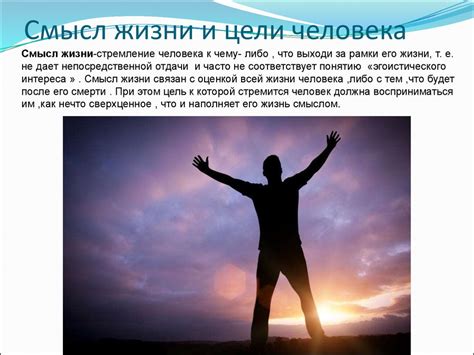 Признак 5: Смысл и цель в жизни