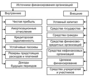 Разделение интересов и источников финансирования