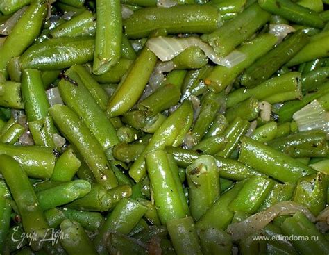 Рецепт №2: Стручковая фасоль с кабачками и луком по-восточному