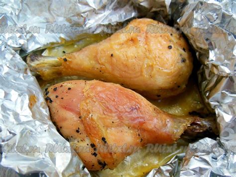 Рецепт 1: Классический способ запекания курицы в духовке в фольге