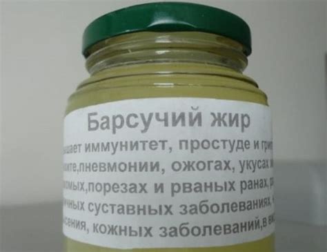 Способы приготовления барсучьего жира