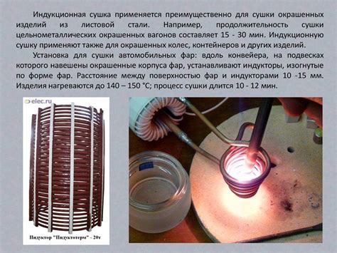 Сушка и отвердение покрытия